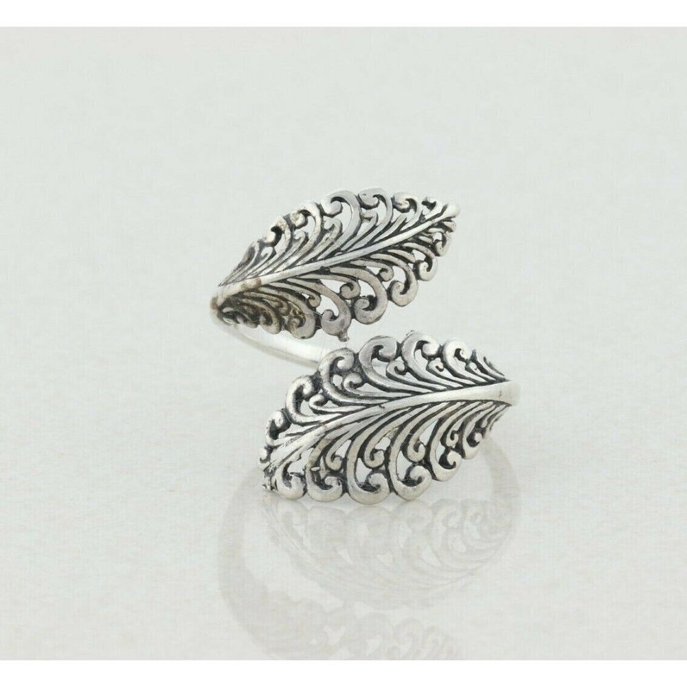 Sterling Silver Bypass Ring Size 9 1/4 - Picture 5 of 7